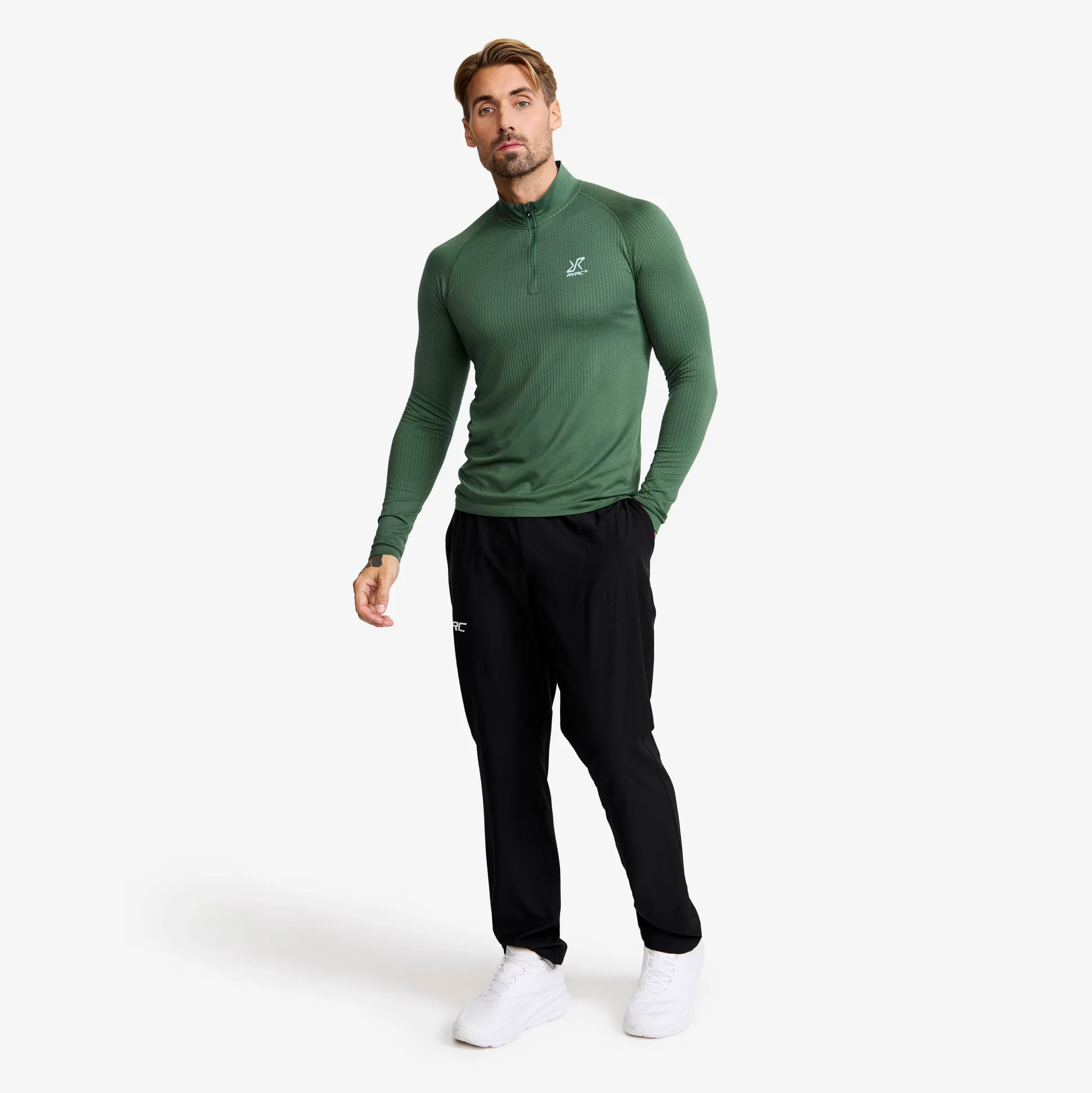 Focus Half-zip Seamless Top Miehet
