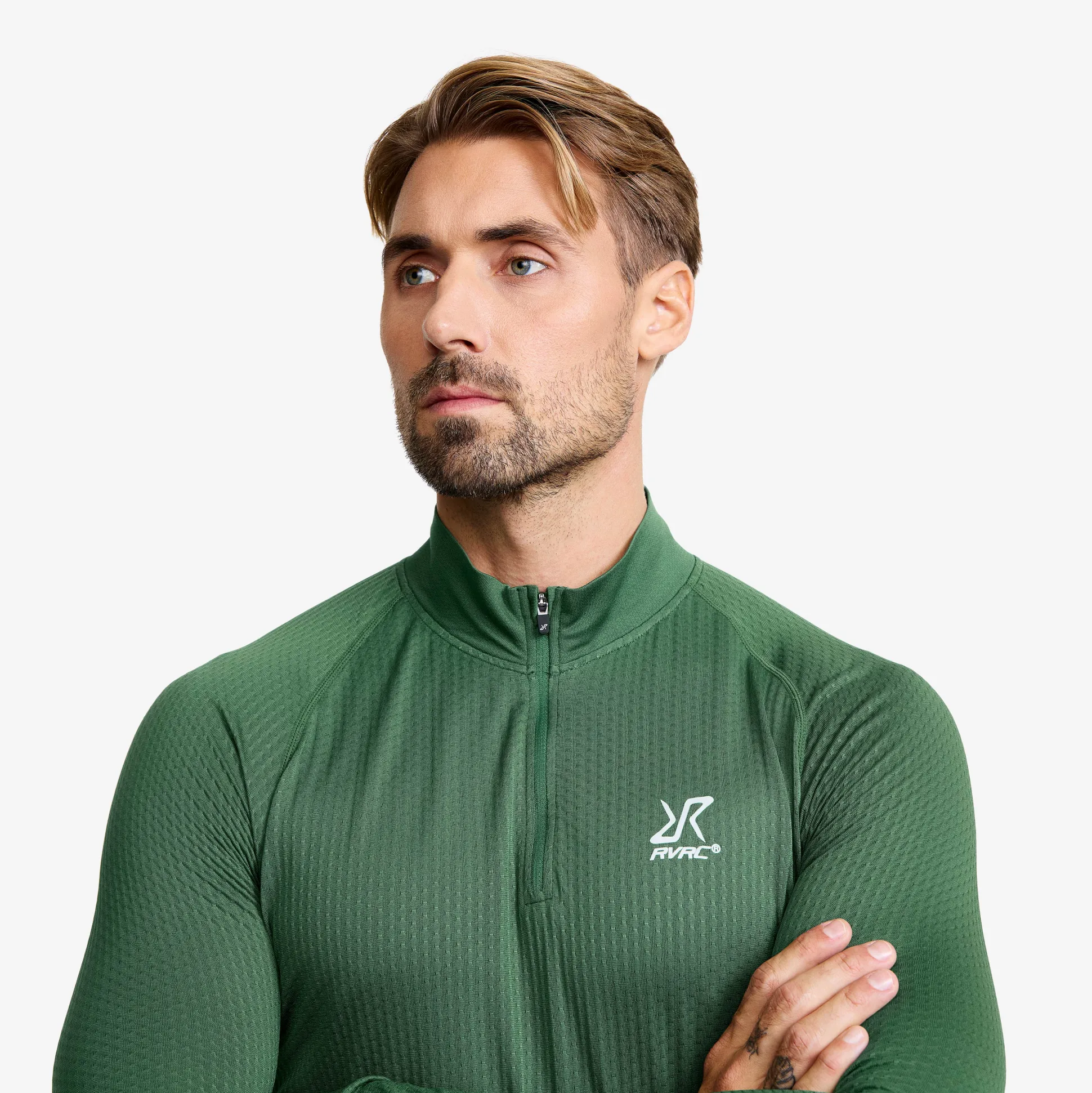 Focus Half-zip Seamless Top Miehet