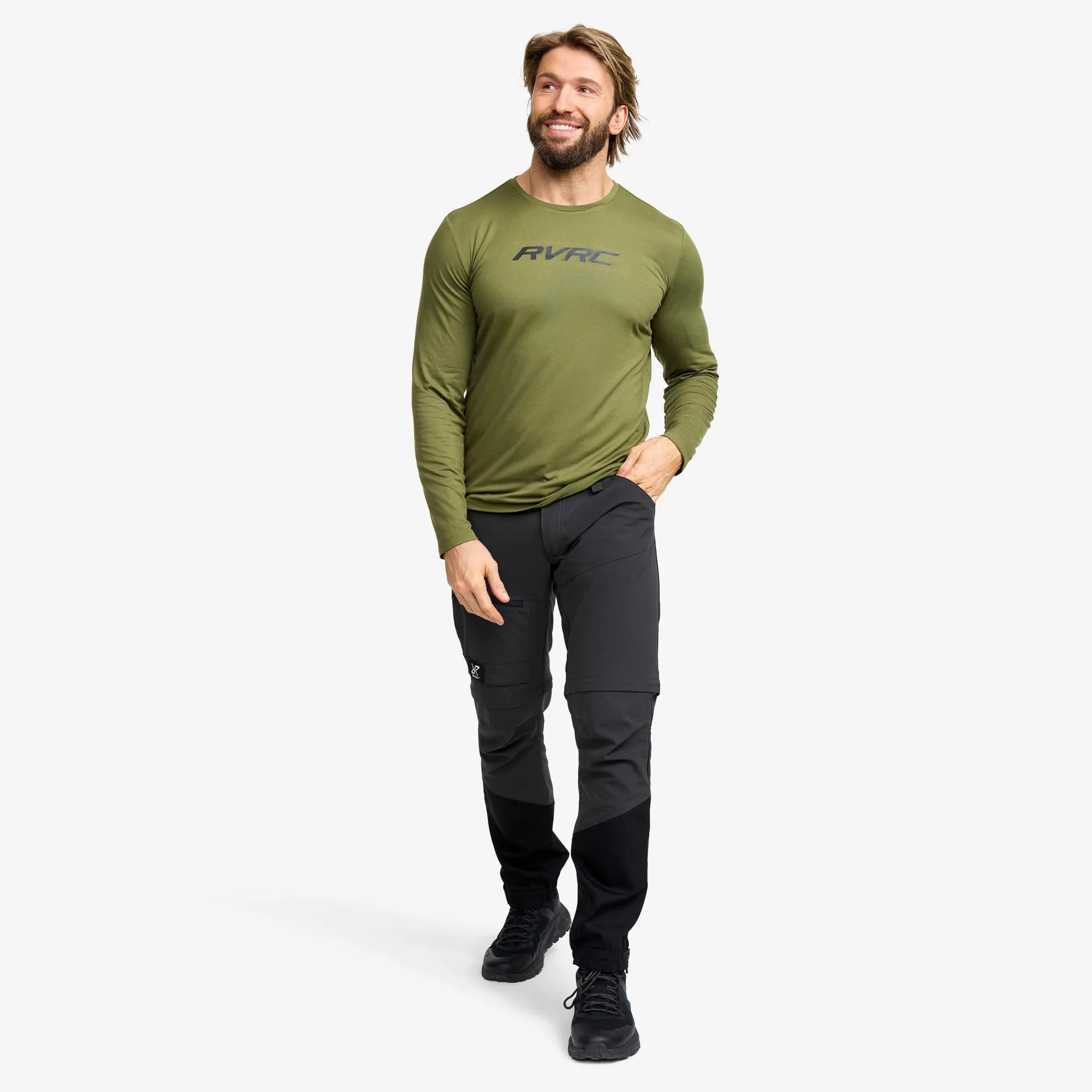 Mission Logo Long-sleeved T-shirt Miehet