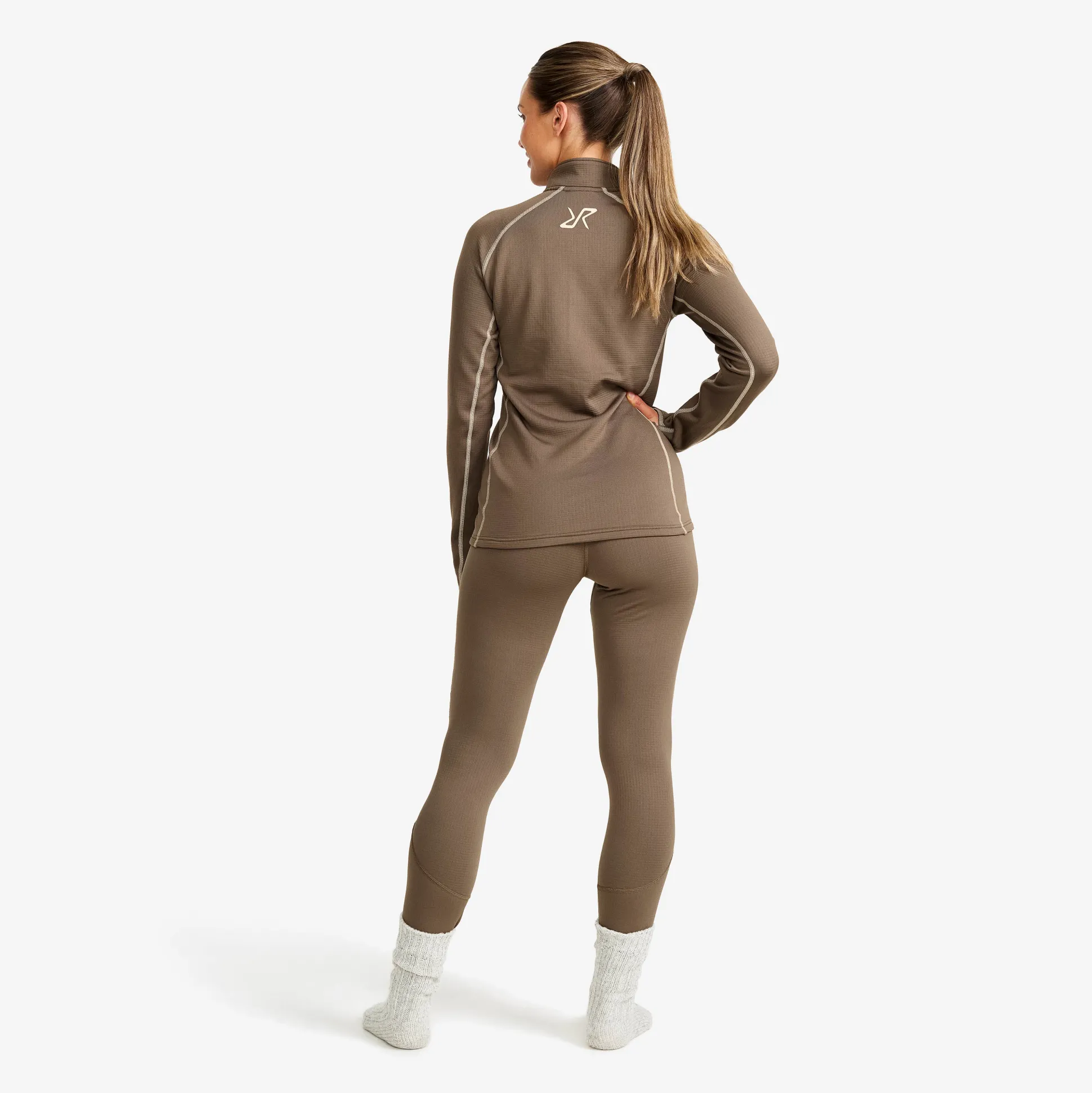 Waffle Half-zip Baselayer Top Naiset