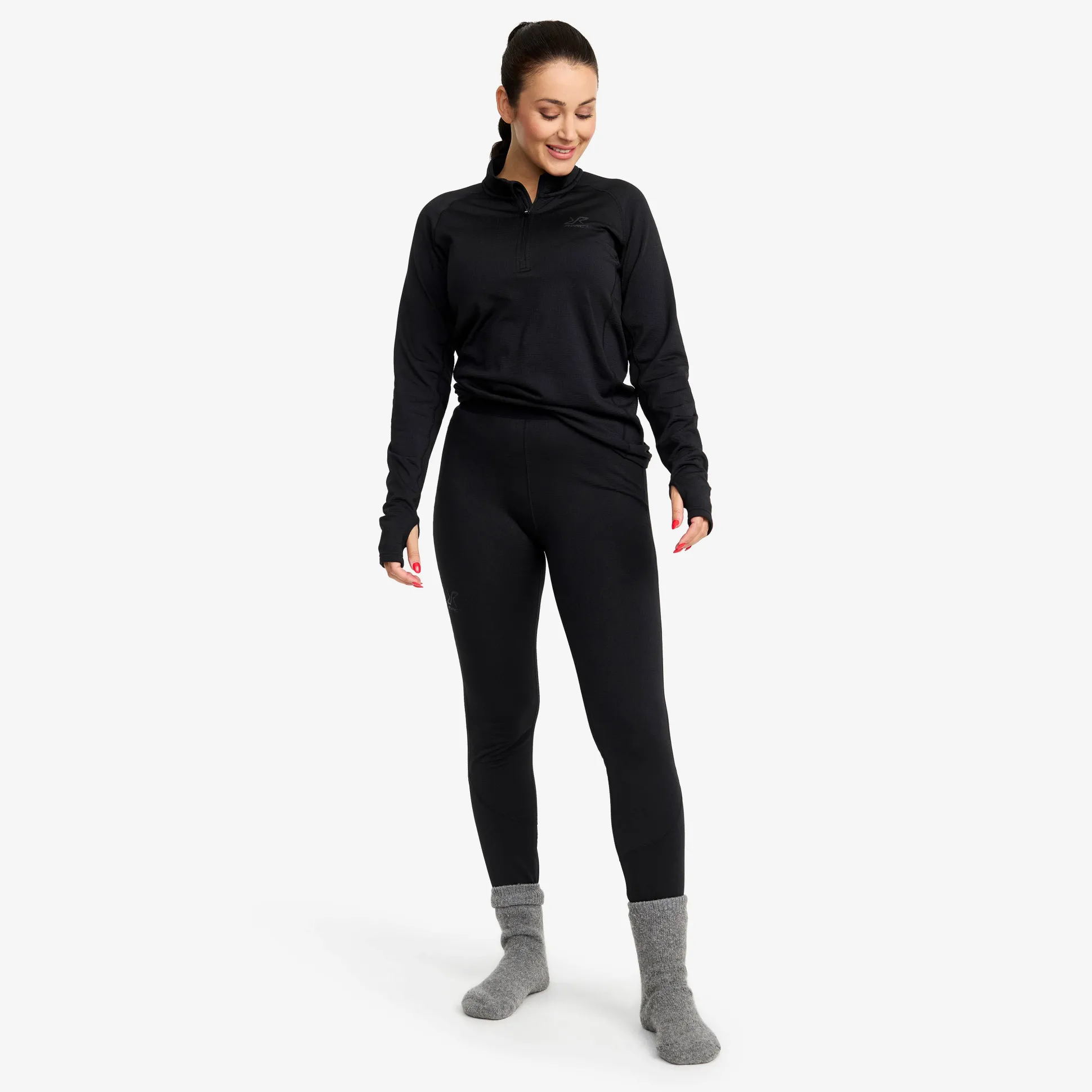 Waffle Half-zip Baselayer Top Naiset